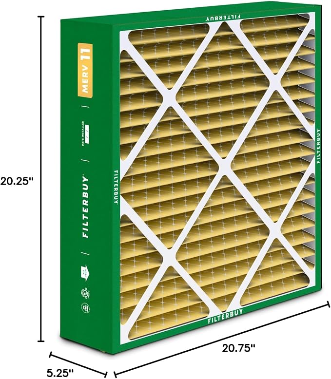 Filterbuy 20x20x5 Air Filter MERV 11 Superior Pet & Allergy Defense, Pleated - Image 10