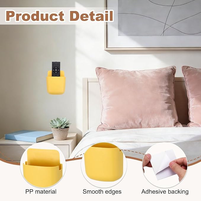 PATIKIL 2Pcs Remote Control Holder Wall Mount, Self-Adhesive TV Air Conditioner - Image 3