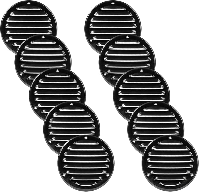 Vent Systems 4" Inch Black Soffit Vent Cover by VentSystems