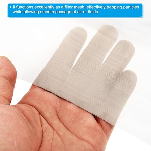 PATIKIL Stainless Steel Wire Mesh Screen, 500 Mesh Woven Air Vent Filter Mesh - Image 4