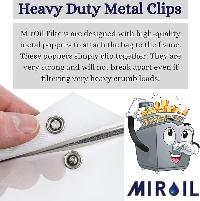 MirOil RB22FS Oil Polishing Filter Bag, Maintain Quality & Taste of Fried Foods - Image 5