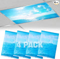 Fluorescent Light Covers with 10 Strong Magnets by Biubee