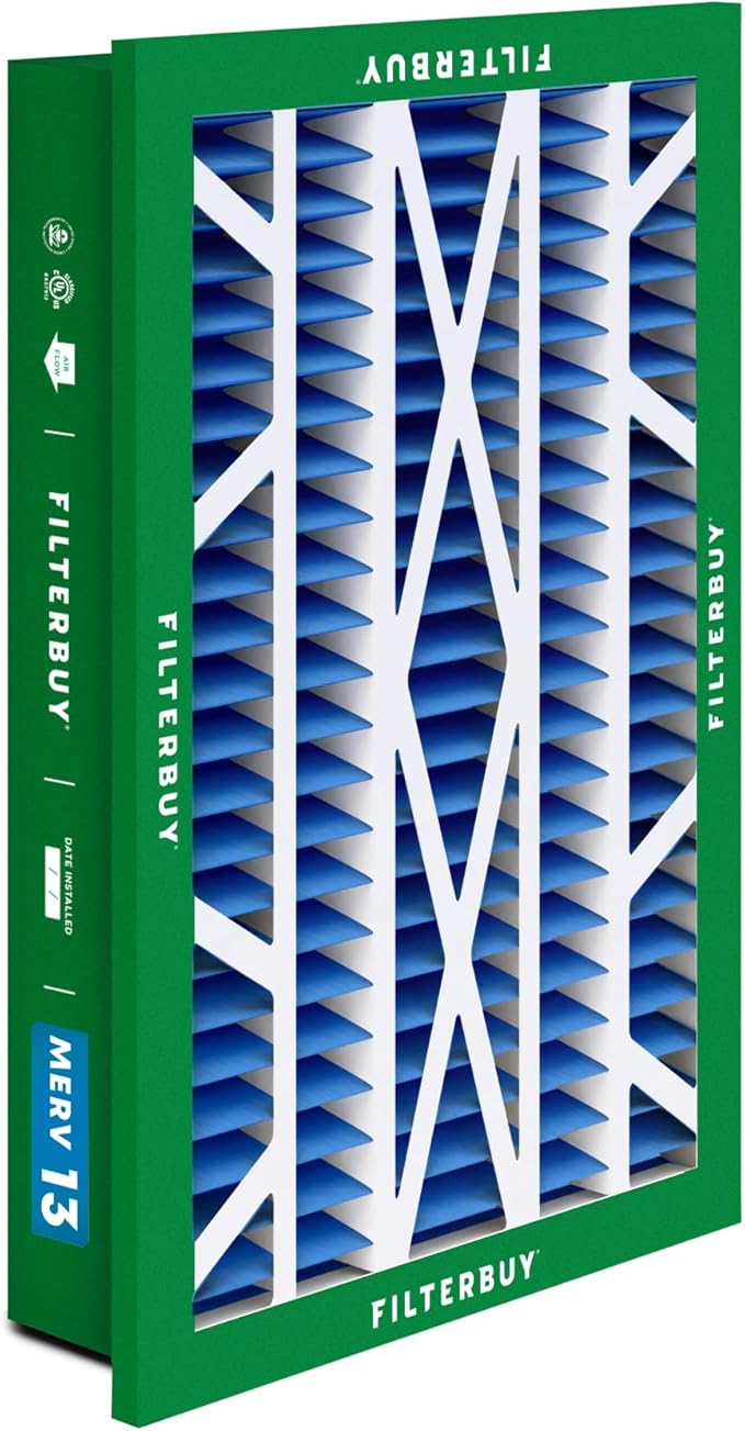 Filterbuy 20x30x5 Air Filter MERV 13 Optimal Smoke & Allergy Defense, - Image 8