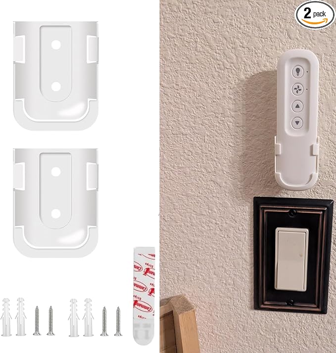 2PCS Fan Remote Control Holder Wall Mount by BreezeBay