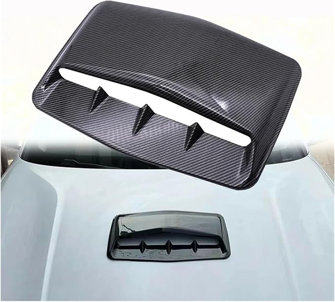 Universal Car Hood Scoop Air Flow Intake Decorative Turbo Bonnet Vent Cover - Image 3