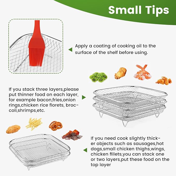 Square Air Fryer Rack Compatible - Image 3