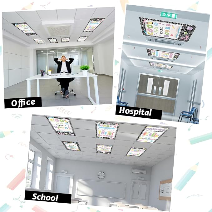 Wiooffen 6 Pcs Fluorescent Light Covers - Image 5