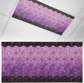 2x4 ft Fluorescent Light Cover for Ceiling Modern Gradient Purple Geometric by Unknown