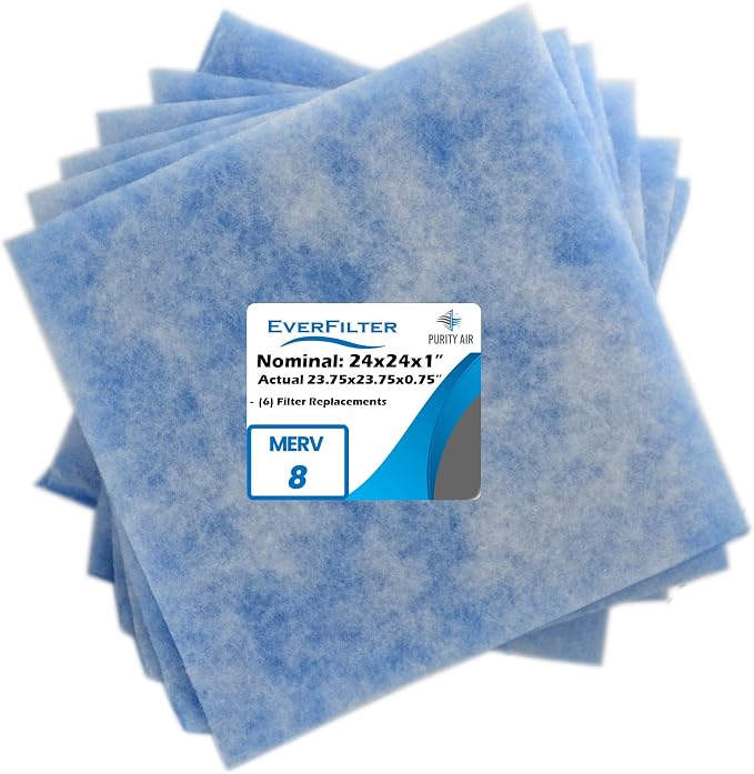 24x24x1 Air Filter MERV 8 Filter Media Replacements only, HVAC AC Furnace Air by PurityAir