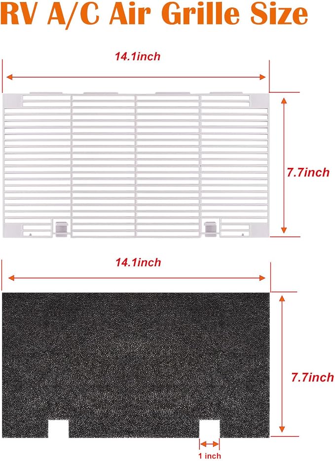 weideer 2PCS RV A/C Ducted Air Grille - Image 2