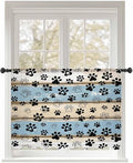 Sheer Curtains 45 Inch Length, Vintage Farmhouse Rustic Wooden Grain Privacy by Unknown
