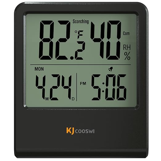 Indoor Thermometer, Room Thermometer and Hygrometer by KJCOOSWI