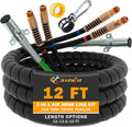 12FT Semi Truck Air Lines Kit 3IN1 Trailer Cord and Air Brake Hoses Assembly by XaXmTee