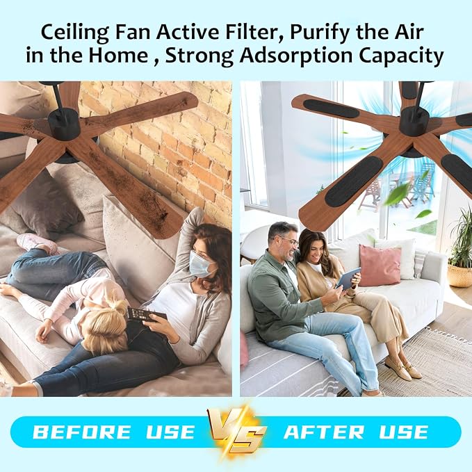 2026 Upgrade 5pcs Ceiling Fan Filters - Image 2