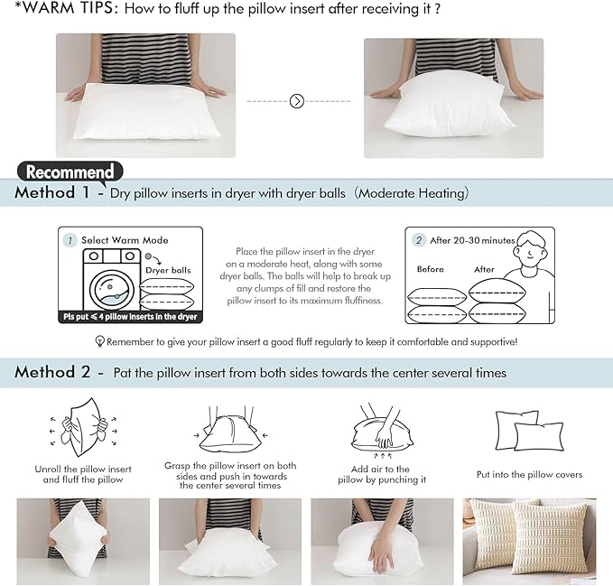 MIULEE Throw Pillow Insert Premium Pillow Stuffer Sham Rectangle Form for Decorative Cushion Bed Couch Sofa 12x16 Inch