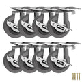 2" Caster Wheels, Casters Set of 8, Heavy Duty Casters by BOSGEOT