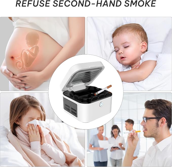Smokeless Ashtray, HEPA Filter Smoke - Image 8