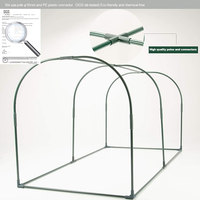 Porayhut Portable Greenhouse Tent, Easy Set-Up Gardening Flower House & Plant - Image 6