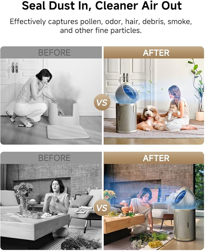 Dreame Smart Air Purifier PM20 for Home Large Room, Cleans 7, 534 ft² in One - Image 4