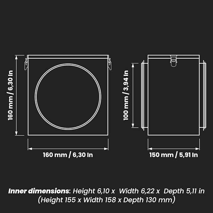 Repa Market 4" Duct Air Filter Box – Galvanized Steel Inline Dryer Filter - Image 2