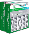 Filterbuy 21x21.5x5 Air Filter MERV 8 Essential Dust & Allergy Defense by Filterbuy