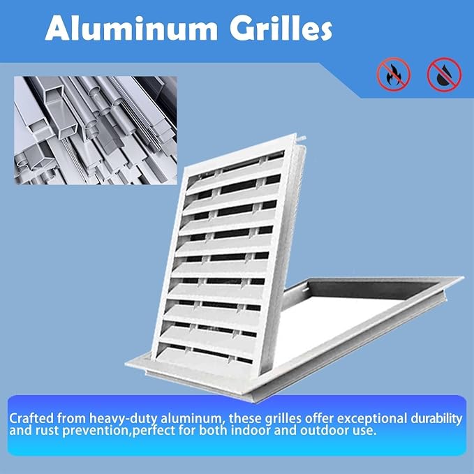 Removable Air Filter Grille Vent Cover Panel 24x20in - Image 3