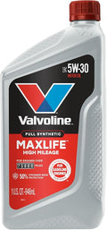 Valvoline MaxLife High Mileage Full Synthetic 5W-30 Motor Oil 1 Quart by Valvoline