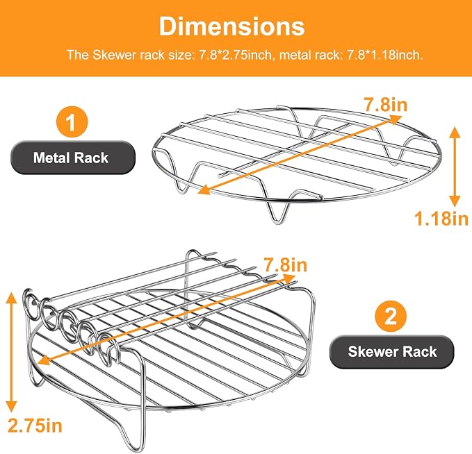 Air Fryer Rack for Air Fryer Oven, Dishwasher Safe - Image 3