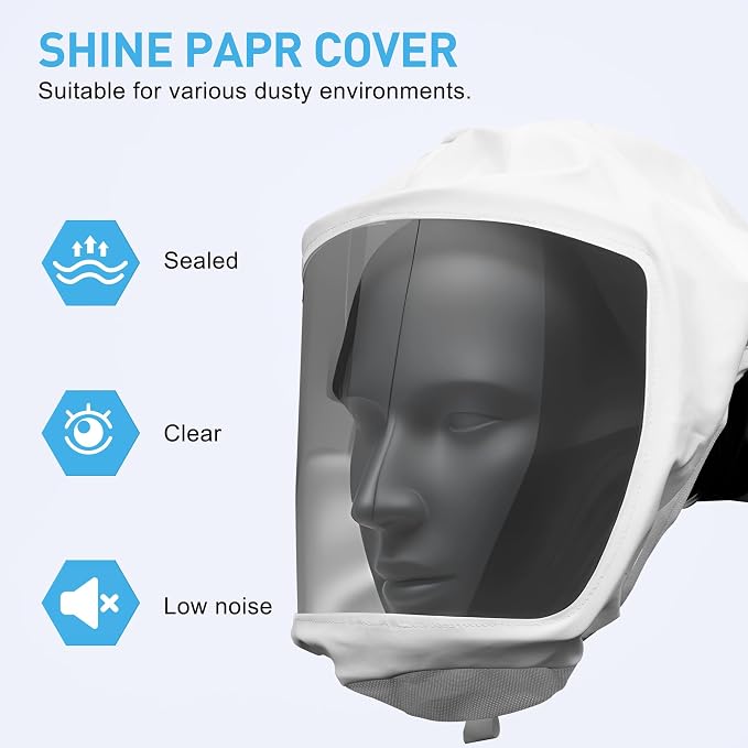 PAPR Headcover with Integrated Suspension, Open-Ear Protective Hood - Image 3