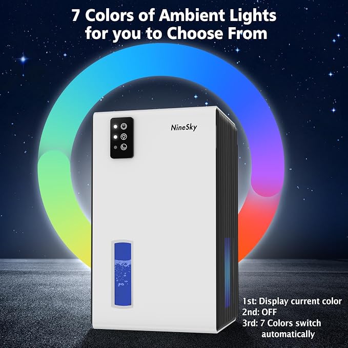 NineSky Dehumidifier, 1000 sq.ft Dehumidifiers - Image 4