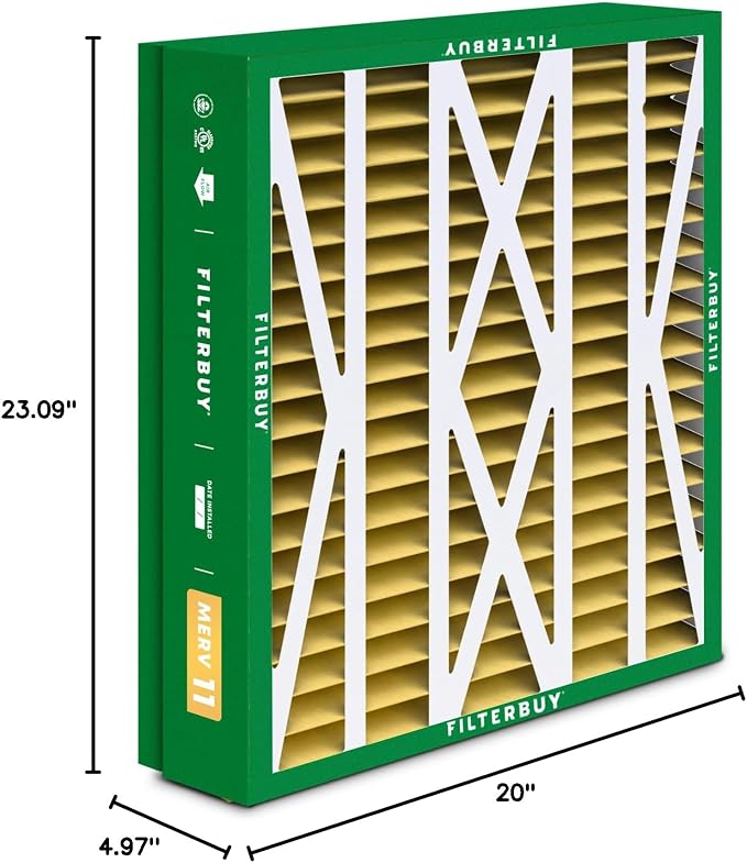 Filterbuy 21x23.5x5 Air Filter MERV 11 Superior Pet & Allergy Defense, Pleated - Image 10
