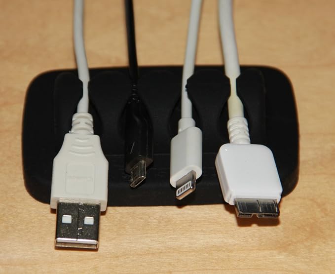 Desktop Cable Organizer, Eco-Friendly Silicone, No Bad Smell, Bundled - Image 7
