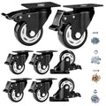 3" Swivel Casters Set of 8, Heavy Duty Locking Casters by CLOATFET
