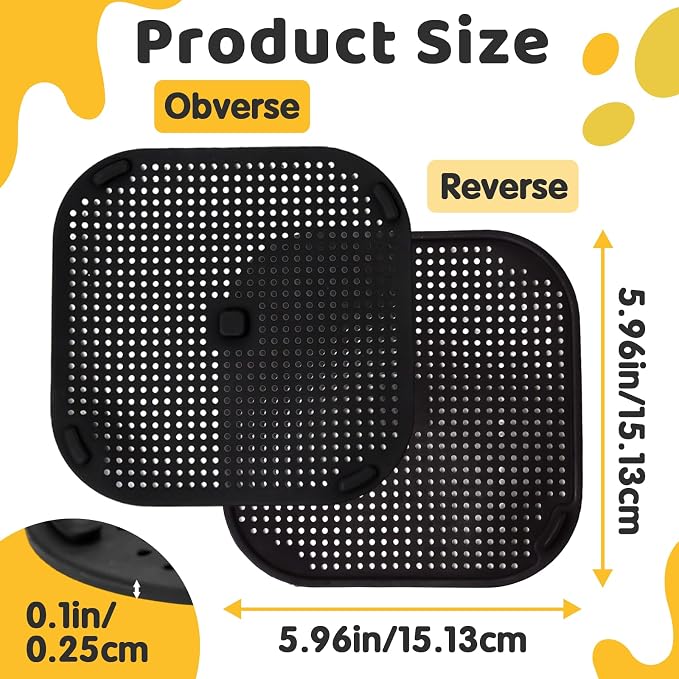 2 PCS Updated Heat Resistant Splatter Screen Compatible - Image 3