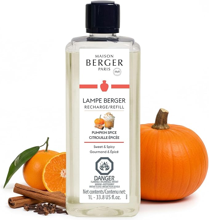 MAISON BERGER Lampe Berger Refill, 1 L, Pumpkin Spice | Catalytic Lamp by MAISONBERGER