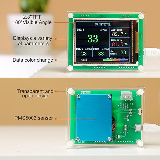 Air Quality Monitor pm2.5 pm10 pm1.0 Detector Indoor air Quality Test kit - Image 3