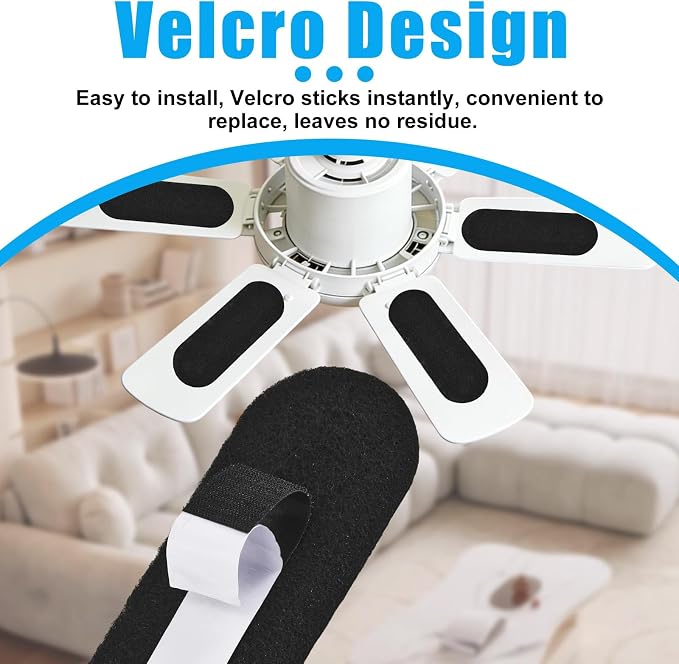 JSCARLIFE Activated Carbon Fan Filter Pads, 3mm Ceiling Fan Blade Air Purifier - Image 4