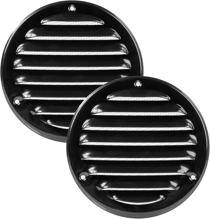 Vent Systems 4" Inch Black Soffit Vent Cover by VentSystems