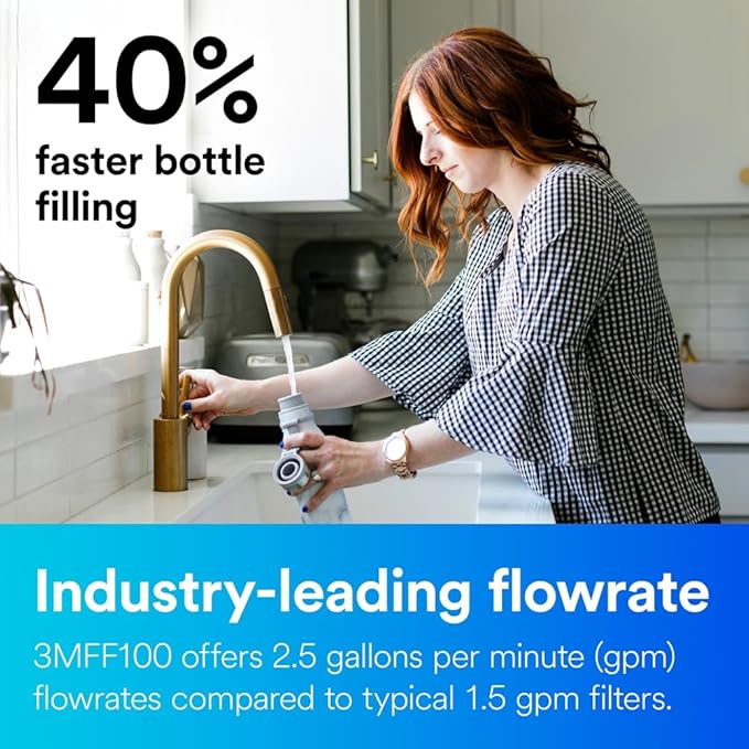 3M Aqua-Pure 3M FF100 Under Sink Drinking and Cooking Water Filter System - Image 2