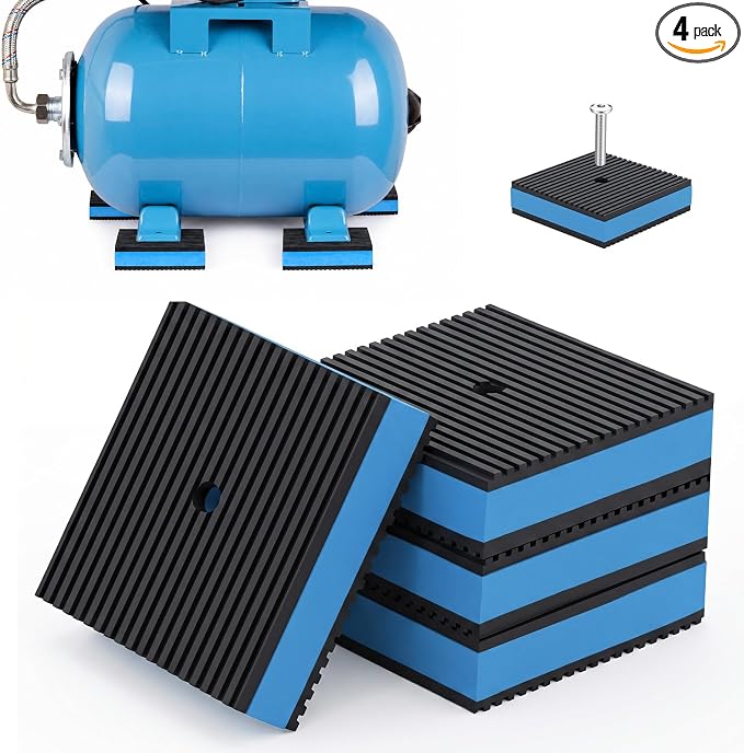 4 Pcs Anti Vibration Pads for Washing Machine Rubber Vibration Isolation Pads by Innconee