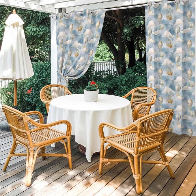 Hot Air Balloons Outdoor Curtains - Image 4