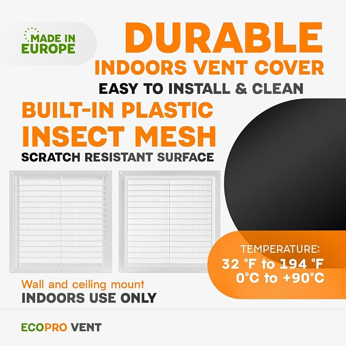 10" x 10" Inch White Vent Cover - Image 3