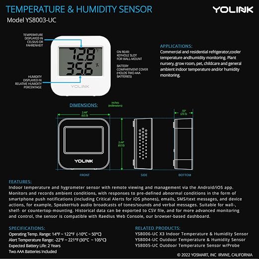 Smart Wireless Temperature Sensor/Humidity Sensor Wide Range - Image 8