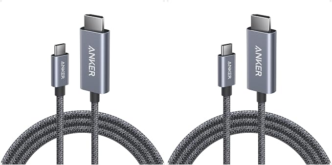 Anker HDMI Cable, 4K@60Hz Ultra-Fast Nylon-Braided USB C to HDMI Cord by Unknown