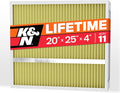 K&N 20X25X4 HVAC Furnace Air Filter, Lasts a Lifetime, Merv 11, the Last HVAC by KNEngineeringInc