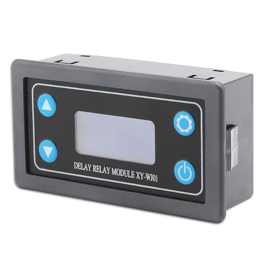 DROK Delay Relay Module, DC 6-30V Timer Relay 12V 24V 0.01s-9999min 50mA - Image 7