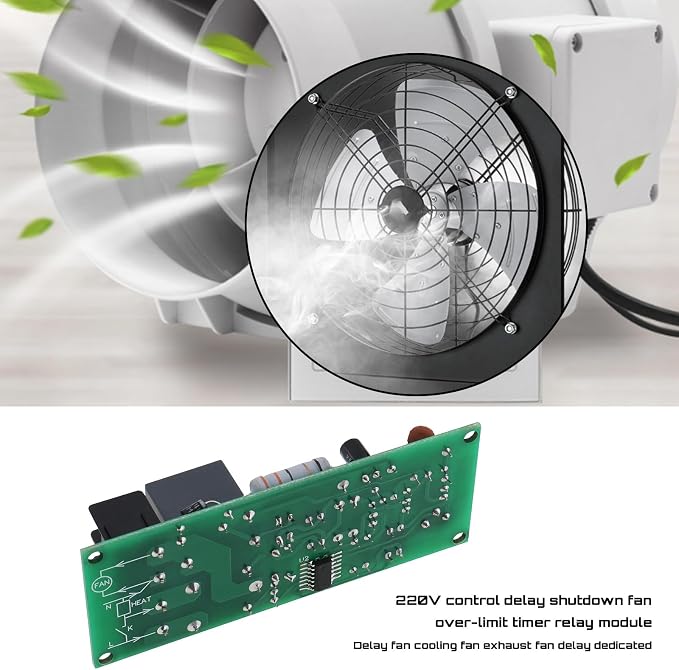 1PC Adjustable Timer Control Relay Module AC 100V-220V 0-300 Minutes Turn Off - Image 2