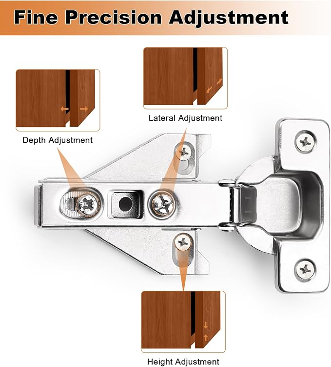 Probrico Full Overlay Soft Opening Face Frame Mounting Concealed Hinges - Image 4