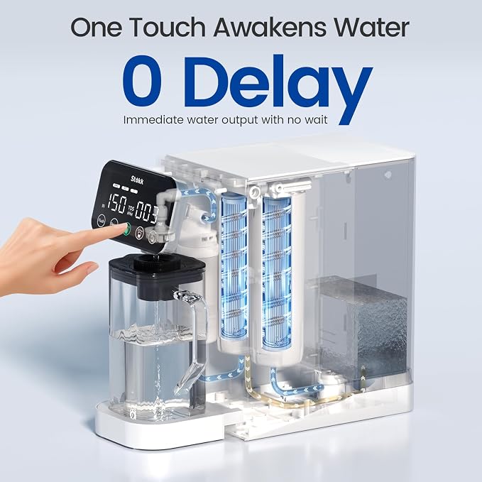 Stokk E1 Reverse Osmosis Water Filter Countertop, 5 Stage RO Water Filter System - Image 3