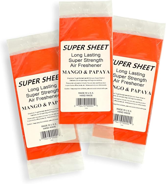 Super Sheet Small Under Seat Car Air Freshener by Jenray